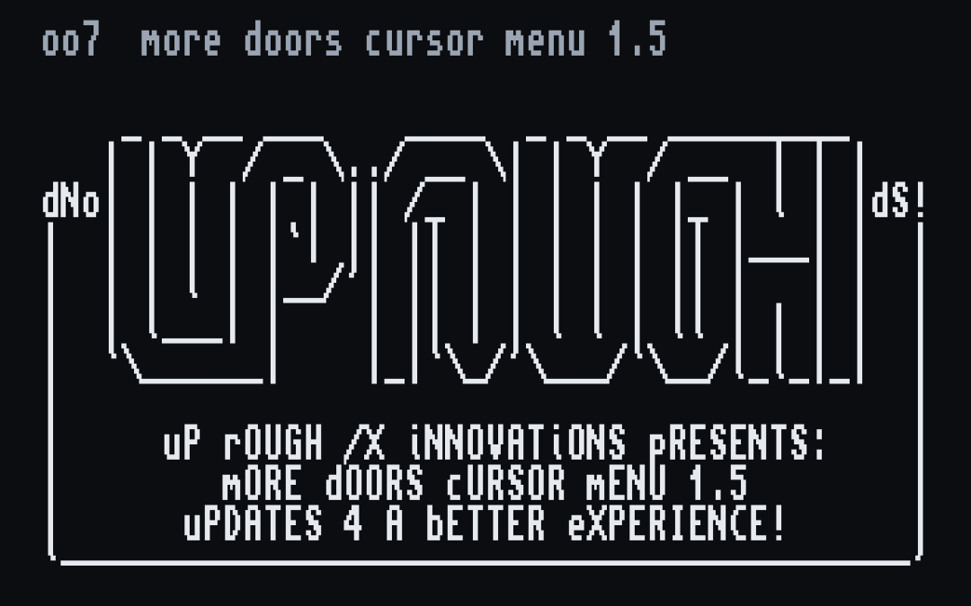 /X oo7: More Doors Cursor Menu 1.5